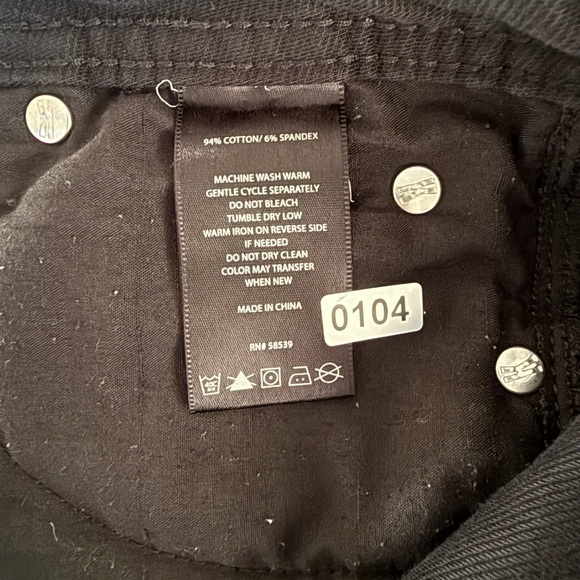 Kut from the Kloth Women’s Mia Toothpick Skinny Black Denim Jeans Size 4 - Picture 13 of 13